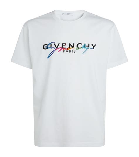 t shirt givenchy bianca uomo|givenchy polo shirts.